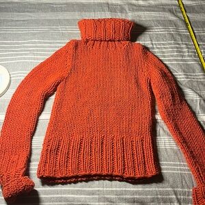 Orange knitted shirt